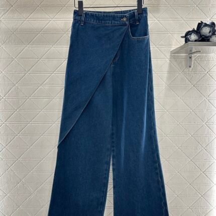 25fw Skirt edge denim pants