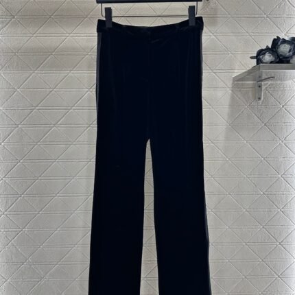 25fw Velvet woven straight leg pants