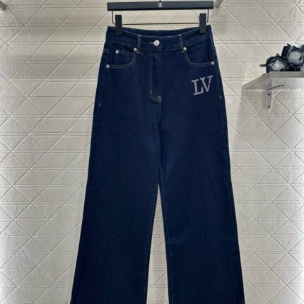 25fw Collar hot pressed diamond pants