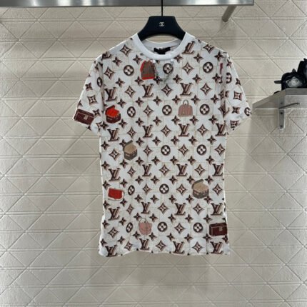 25fw Luggage printed chain T-shirt