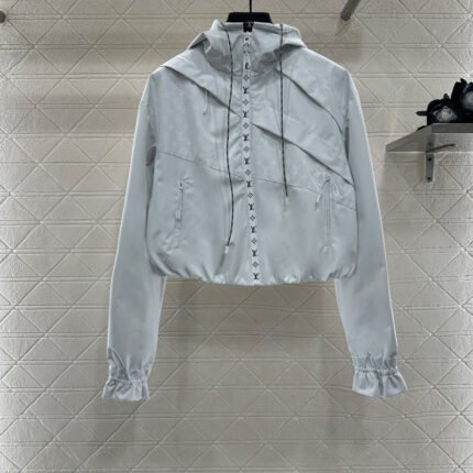 25fw Hooded Jacquard Charge Jacket