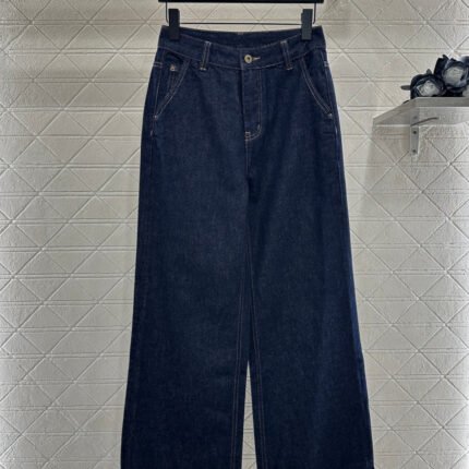 25fw Cherry print denim pants