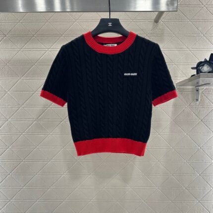 25fw Fried Dough Twists letter short sleeve