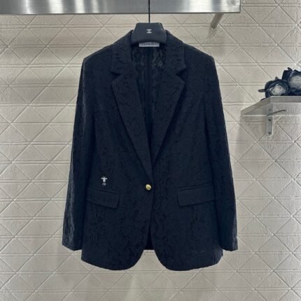 25fw Embroidered collar suit jacket