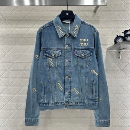 25fw Tailored logo denim jacket