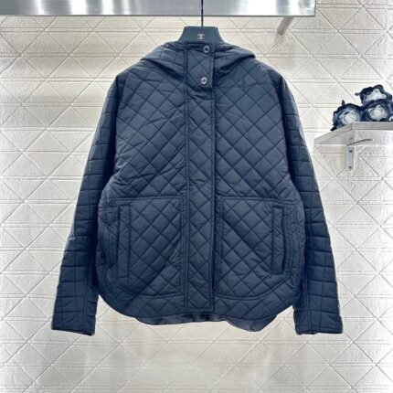 25fw Lingge hooded down cotton jacket