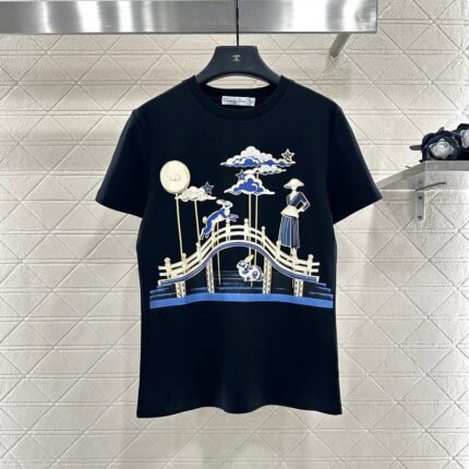 25fw Oriental Element Printed T-shirt