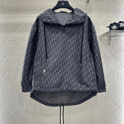 25fw Hooded Jacquard Charge Top