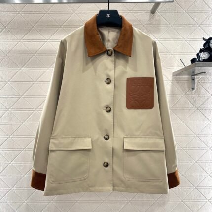 25fw Leather tag pocket jacket