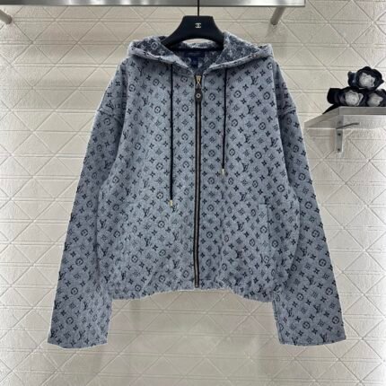 Jacquard hooded jacket