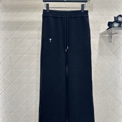 High waisted drawstring wide leg pants