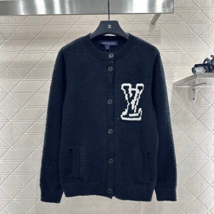 Jacquard knitted cardigan