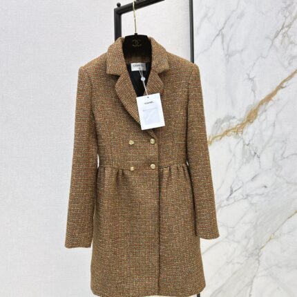 Vintage woven lapel dress