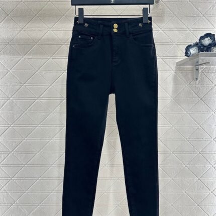 Retro velvet pencil jeans