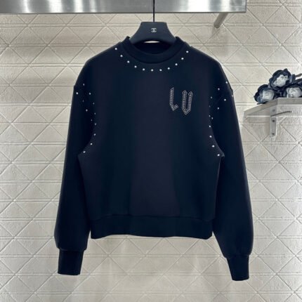 Studded Crew Neck Sweatshirt