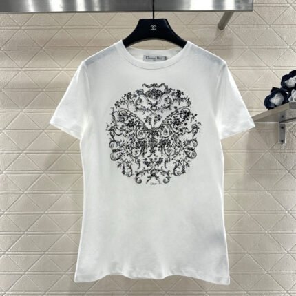 Beaded Print Logo T-Shirt