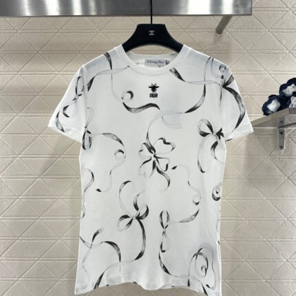 Logo Ribbon Bow T-Shirt