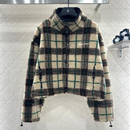 Short Plaid Coat