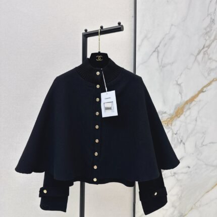 Faux Two-Piece Cape Coat