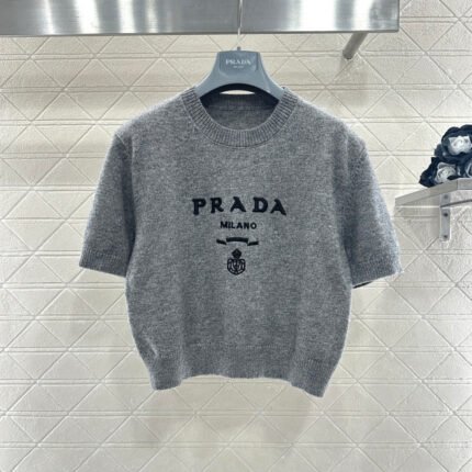 Logo Knit Short-Sleeve T-Shirt