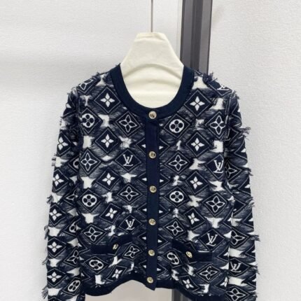 25fw Old flower knitted cardigan