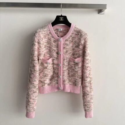 Ribbed Crew Neck Cardigan