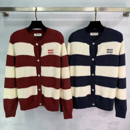 Striped Knit Cardigan