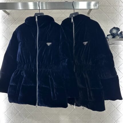 Hooded waist down jacket