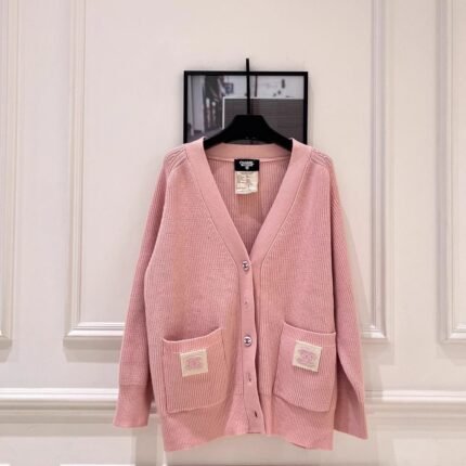 Pink Knit Cardigan