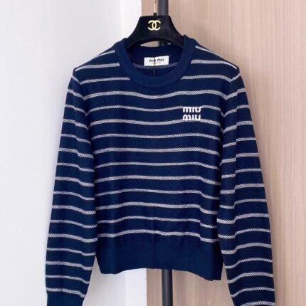 Color-blocked striped top