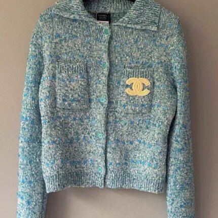 Sequined knitted cardigan