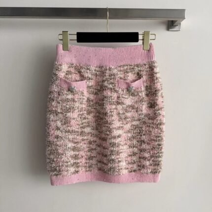 Button A-line skirt