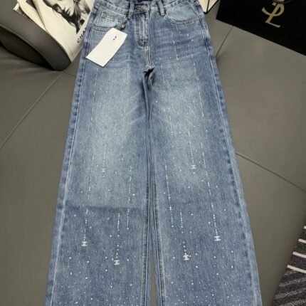 25fw Hot stamping straight leg jeans