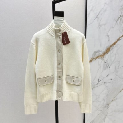 25fw new cashmere stand collar jacket