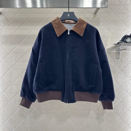 25 Corduroy collar, cashmere cotton jacket