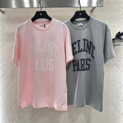 25fw new flocking printed T-shirt