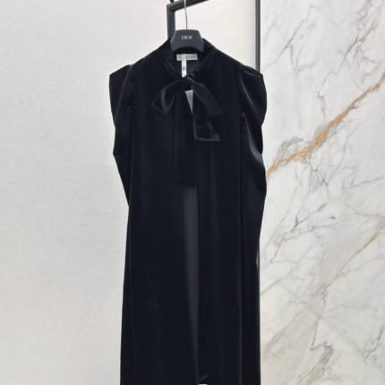 25fw new velvet ribbon cape jacket