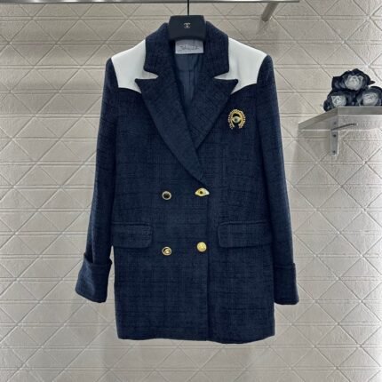 25fw new brooch contrast color suit jacket