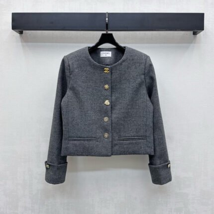 25fw new round neck dress wool jacket