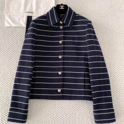 26SS New Lapel Striped Jacket
